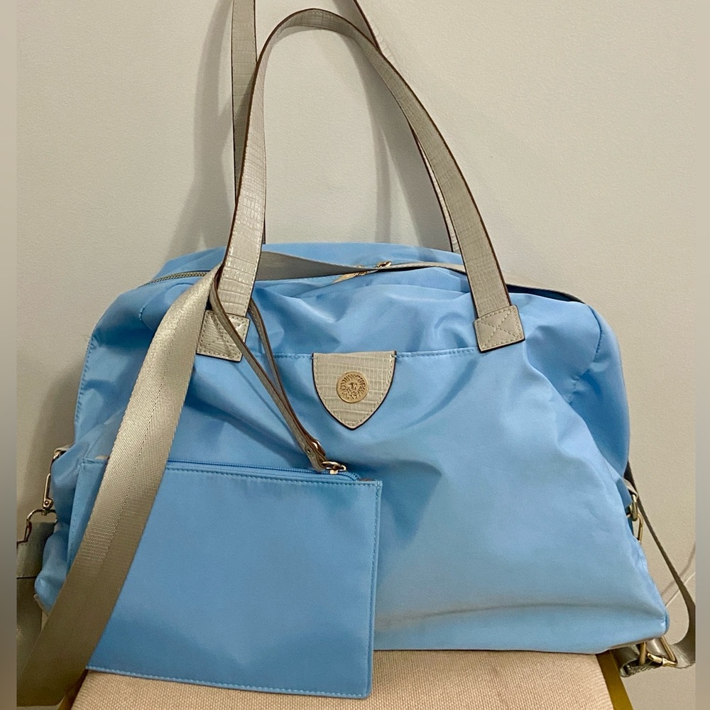 Anne Klein Melissa Weekender Travel Duffle Bag w/ Wristlet & Crossbody Strap VGC